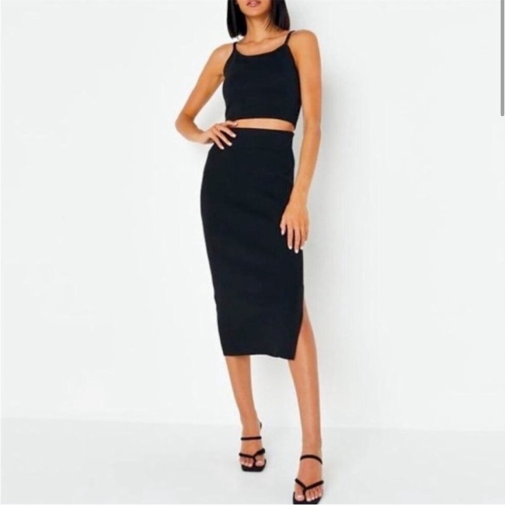 NWT House of Harlow 1960 Ribbed Knit Two Piece Set
